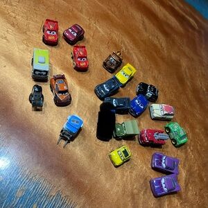 Disney Pixar Cars Micro Mini Racers Lot Doc Cruz McQueen Sarge bundle set